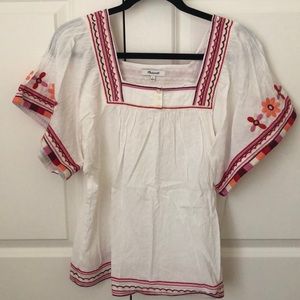Madewell Embroidered Top